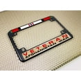 thumbnail image 3 of Motorcycle Metal License Plate Frame with Afghanistan War Veteran Design - Black, 3 of 6