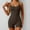 Coffee, variant on Plus Size Jumpsuit for Women Elegant V-Neck Long Sleeve Bodysuit with Lace Detail for Casual and Wear