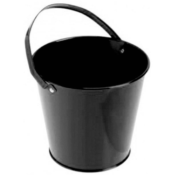 Metal Bucket, Black
