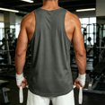 thumbnail image 4 of OIOLOYJM Mens Tank Tops Summer Casual Gym Workout Bodybuilding Sleeveless Shirt Quick Dry Lightweight Loose Fit Muscle Y-Back Fitness Tanks Gray 2XL, 4 of 5