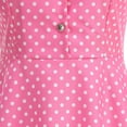 thumbnail image 6 of FRSASU Women's Notch Lapel Vintage Short Sleeve Cocktail Swing Dress Polka Dot 1950s Rockabilly Prom Midi Dress Pink, 6 of 8
