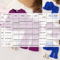 thumbnail image 4 of yboeqw Infant Baby Girls Outfit Set Fall 2 Piece Long Sleeve Ruffle Top Casual Pant Toddler Winter Clothes,Size 6-9 Months, 4 of 9