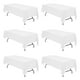 thumbnail image 1 of Mantel BRILLMAX de poliéster blanco rectangular de 8 pies (60 x 126 cm) x6, 1 of 7