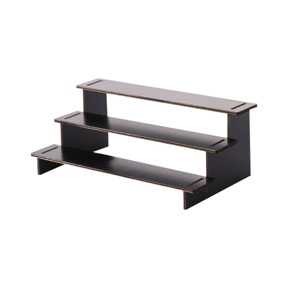 Tiered Step Storage Rack Space Saving Display Stand for Kitchen Counter Bathroom Vanity Office Desk Organizer