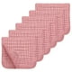 thumbnail image 1 of Xiao Hua Paquete de 6 paños de muselina para eructar, 100 % algodón, tamaño grande, 50 x 25 cm, extra suaves y absorbentes, color rosa, 1 of 4