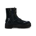 thumbnail image 3 of Unique Bargains Bottines de Combat à Lacets à Plateforme à Bout Rond pour Femmes, 3 of 8