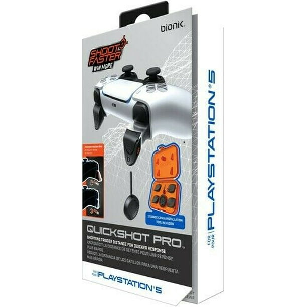 Bionik BNK9059 PS5 QuickShot Pro Custom Trigger Stops Fast Shooter