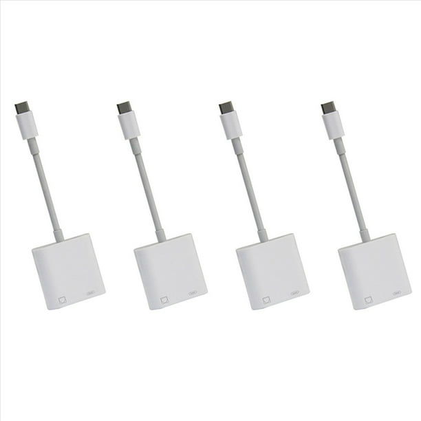 4X Adaptador Ethernet OTG Tipo C USB C Una RJ45 Ethernet LAN Convertidor de Red con Cable 100Mbs para Tableta de Teléfono Móvil Tipo C