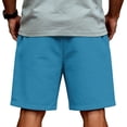 thumbnail image 5 of Lumtrix 2026 Men's Baggy Sweat Shorts Casual Gym Workout Shorts with Pockets Summer Breathable Knee Length Shorts Purple M, 5 of 5
