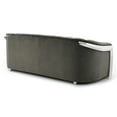 thumbnail image 4 of Sapphire 94 in. W Flared Arm Velvet Straight Sofa in Grey, 4 of 5