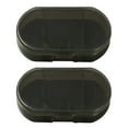 thumbnail image 2 of Hadanceo 2Pcs Pill Box Avoid Light Compartmentalized Transparent Dustproof Portable Carry-on Pill Dispenser Box Household Supplies Clear Black, 2 of 8