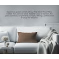 thumbnail image 2 of A1HC Hypoallergenic Down Alternative Decorative Throw Pillow, 12x20 in, Rectangular, Pack of 1, Brown Derby, 2 of 5