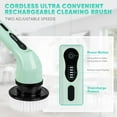 thumbnail image 5 of Electric Spin Scrubber, Cordless Shower Scrubber with Extendable Handle, Power Scrubber with 9 Replaceable Brush Heads, Floor Scrubber Shower Cleaning Brush Household Tools for Bathroom Kitchen Pool, 5 of 11