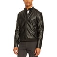thumbnail image 1 of Kenneth Cole - Chamarra de motociclista de piel sintética para hombre, color negro, XX-Large Kenneth Cole  Chaqueta de moto, 1 of 1