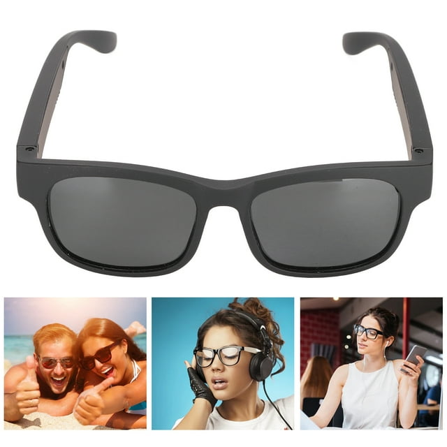 Lunettes Intelligentes, Portée de Réception 33 Pieds Stéréo à Réduction de Bruit, Lunettes de Soleil Sans Fil, Lunettes Intelligentes pour Hommes, Lunettes avec Écouteurs pour le Cyclisme, la Course, la Conduite, la Pêche