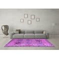 thumbnail image 3 of Ahgly Company Indoor Square Persian Purple Traditional Area Rugs, 8' Square, 3 of 4