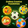 thumbnail image 3 of Soccer Ball Lamp Painting Kit, DIY 3D Soccer Night Light with Stickers & Wooden Stand, Arts & Crafts Kit for Kids, Christmas Birthday Toys Gift for Boys and Girls, 3 of 8