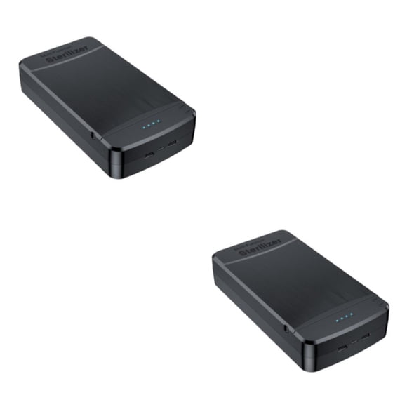 Vogacara Caja de desinfección de herramientas para uñas con luz azul: la seguridad es prioridad Desinfección con luz azul Esterilice las blanco Configuración alta 2Conjunto