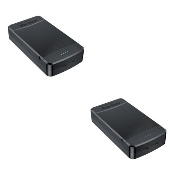 Soidarity Caja de desinfección de herramientas para uñas con luz azul: la seguridad es prioridad Desinfección con luz azul Esterilice las blanco Configuración alta 2Conjunto