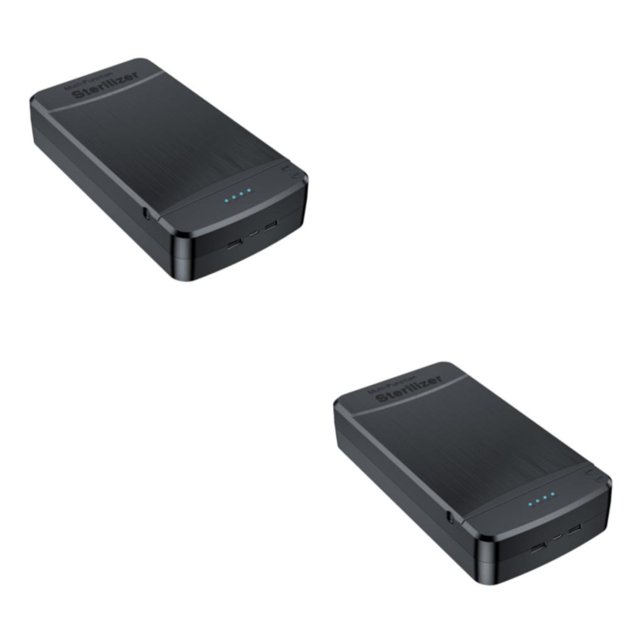 Minnieouse Caja de desinfección de herramientas para uñas con luz azul - La seguridad es prioridad Desinfección con luz azul Esterilice las blanco Configuración alta 2Conjunto