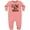 Mauve, variant on Yes, This is My 1st Rodeo Cowboy Hat with Red Band, Lasso Baby Fleece Romper