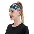 thumbnail image 5 of Uemuo Lilies Flowers Printed Sports Headbands for Men Women,Moisture Wicking Workout Headband, Sweatband Headbands,Non-slip Workout Gym Yoga Headband, 5 of 9