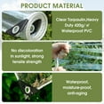 thumbnail image 6 of Eurhowing Clear PVC Tarp with Zipper, 6.6x13.2ft Heavy Duty Transparent Tarpaulin, Waterproof Vinyl Tarp for Gazebo Pergola Patio Porch Balcony, 6 of 7
