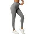 thumbnail image 6 of Fmbrln Leggings for Women Stretchy Waist Slim Fit Ribbed Knitted Yoga Pants for Workout Gym, 6 of 8
