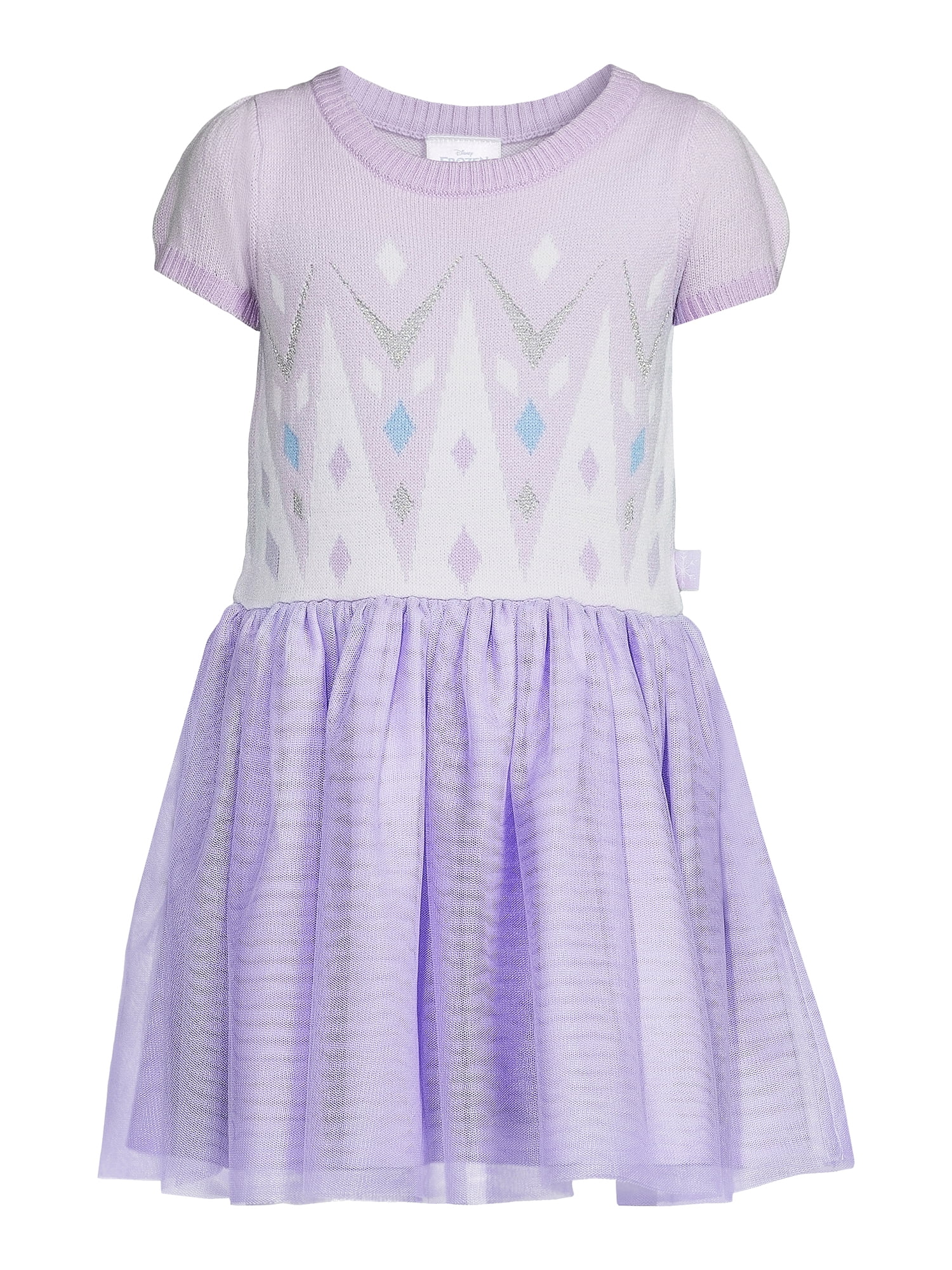 Disney Frozen Toddler Girl Elsa Cosplay Sweater Dress Sizes 2T 5T Walmart