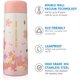 thumbnail image 3 of Botellas de agua aisladas, mini termo de acero inoxidable al vacío sin BPA (200 ml rosa), 3 of 4