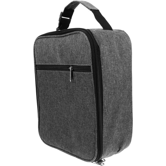 BESTYASH Dark Grey Washable Oxford Cloth Lunch Bag, and Lightweight for Work, School, and Outdoor Activities