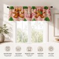 thumbnail image 3 of AshasdS Christmas Gingerbread Window Valance Holiday Curtain Valance Seasonal Winter Kitchen Window Decor, 3 of 5