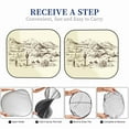 thumbnail image 6 of Fotbe Wild West Desert With Cowboys 2-Piece Car Windshield Sun Shade | Sun Blocker for Car Windshield | Foldable Automotive Interior Accessories for Sun Protection-Large, 6 of 7