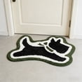 thumbnail image 5 of Western Puppy Pattern Bath Mat Soft Microfiber Shaped Carpet With Non- Rubber Backing For Bathroom Floor, 5 of 5