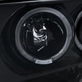 thumbnail image 3 of Spec-D Tuning Black Projector Headlights + 8-LED Fog Lamps Compatible with Dodge Ram Left + Right Pair Headlamps Assembly, 3 of 7