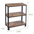 thumbnail image 3 of Kitchen Island Trolleys Rolling Cart, Microwave Stand 3-Tier Coffee Cart, 3 of 6