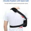 thumbnail image 2 of Arm Sling Shoulder immobilizer for Shoulder Injury with Back Belt Men & Women Shoulder Immobilizer Left and Right Arm Lightweight Rotator Cuff Arm Support for Elbow Wrist Injury -(Size L), 2 of 6