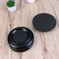 thumbnail image 2 of Narrster 3pcs Solid Wood Grand Piano Caster Cups Non-slip Anti-noise Piano Mats Floor Protector - Size L (Black), 2 of 10