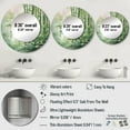 thumbnail image 4 of Designart "Bamboo love Dream III" Bamboo Green Large Round Mirror - Round Mirror Wall Décor - Cottage Round Printed Mirror 23" x 23" Inch, 4 of 5