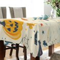 thumbnail image 4 of Yayeee Tablecloths for Rectangular Tables 60 x 90 inch Party Table Cover, Halloween Cute Ghosts, 4 of 6