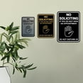 thumbnail image 4 of Portrait Round No Soliciting If You Do Not Have An Appointment Do Not Disturb Us Sign (Dark Brown) - Medium, 4 of 7