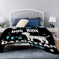 thumbnail image 4 of Yibo Funny Quote Dog Pickles Blanket Flannel Soft and Comfortable Anti-static Bed Sofa Blanket, 4 of 7