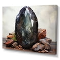 thumbnail image 2 of Designart "Hematite Grey and Beige Spiritual Stone" Meditation Wall Art Living Room, 2 of 5