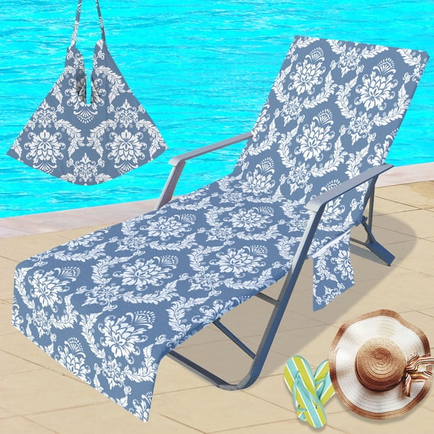 Puntoco Beach Chair Cover, Microfiber Beach Chair Cover, 3D Digital Printed Pattern Series