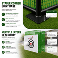 thumbnail image 6 of YUNIC Golf Driving Cage Green - Metal Frame with Hitting Target and Hitting Mat, 6 of 10