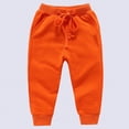 thumbnail image 5 of Karoyedx Cargo Pants Toddler Boy Boys Cotton Sweatpants Casual Waist Cargo Pants Baggy Trendy Comfy Lounge Athletic Sweat Pant with Pockets Orange Size,9-10 Years, 5 of 5