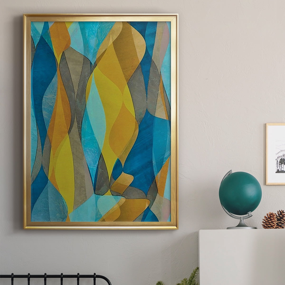 Colorful Cascade II Premium Framed Print, in Gold, Black, or Silver - Ready to Hang