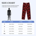 thumbnail image 4 of Lsque Red Skulls Print Men's Pajama Pants, Lounge Pant - Comfortable Home Wear,Elastic Waistband, Stylish Design-Small, 4 of 9
