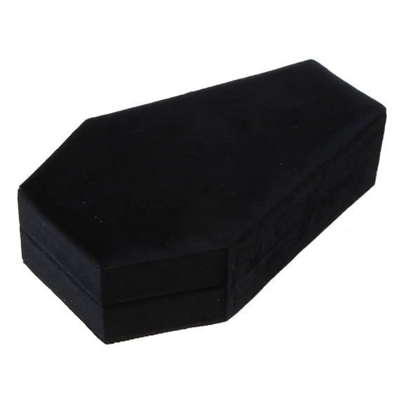 UNTERING Jewelry Box Velvets Jewelry Storage Box Coffin Shape Necklace Earring Box Display Cases Desktop Decoration Jewelry