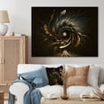 thumbnail image 2 of Designart A Black And Gold Expression II Canvas Wall Art, 2 of 5